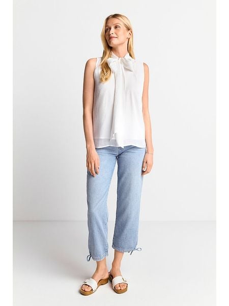 Rich & Royal Bluzka w kolorze białym rozmiar: 38. Białe bluzki Rich & Royal, bez wzorów, bez kołnierzyka, bez ramiączek. Za 148.61 zł.