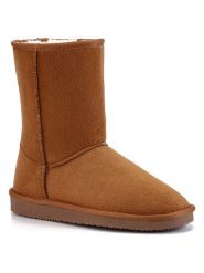 ISLAND BOOT Botki zimowe w kolorze jasnobrązowym rozmiar: 38. Brązowe botki Island Boot, bez wzorów, z materiału, bez obcasa, bez zapięcia. Za 115.99 zł.