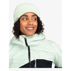 Czapka zimowa damska Roxy Folker. Zielone czapki zimowe Roxy, bez wzorów. Za 71.50 zł.