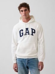 GAP Bluza w kolorze białym rozmiar: XL. Białe bluzy z kapturem GAP, xl, bez wzorów, z kapturem. Za 105.14 zł.
