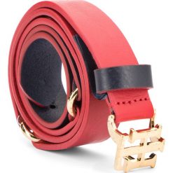 Pasek Damski TOMMY HILFIGER - Th Seasonal Belt 3.0 AW0AW05882 901. Czerwone paski Tommy Hilfiger, w paski, ze skóry. Za 229.00 zł.