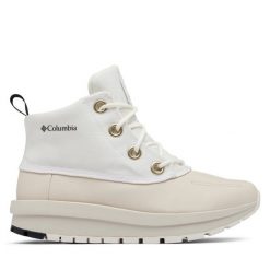 Śniegowce Columbia. Białe śniegowce Columbia, bez wzorów, bez zapięcia. Za 479.99 zł.