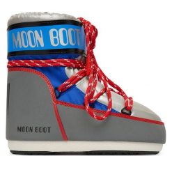 Śniegowce Moon Boot. Szare śniegowce Moon Boot, bez wzorów, bez zapięcia. Za 889.00 zł.