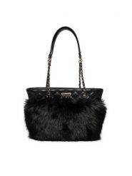 Guess Torebka HWQF93 52220 Czarny. Czarne torebki klasyczne Guess, z aplikacjami, ze skóry, bez dodatków. Za 379.99 zł.