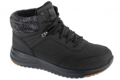 Buty zimowe damskie, Slip-Ins: On-The-Go Stellar - Ariana. Czarne buty trekkingowe Skechers, na zimę, z materiału, bez zapięcia. Za 489.99 zł.