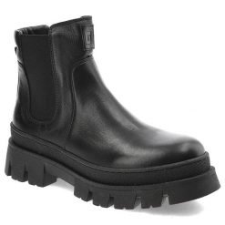 Czarne Botki Nessi Wygodne Skórzane Buty. Czarne botki Nessi, z aplikacjami, ze skóry, bez zapięcia. Za 359.00 zł.