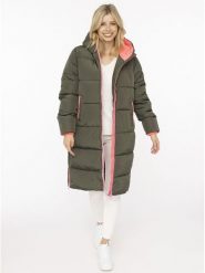 Zwillingsherz Płaszcz pikowany w kolorze khaki rozmiar: M. Brązowe płaszcze Zwillingsherz, m, bez wzorów, bez kaptura. Za 391.95 zł.