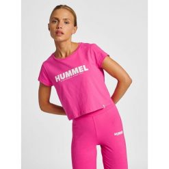 Hummel Koszulka sportowa hml Legacy Woman Cropped T-shirt. Czerwone t-shirty sportowe Hummel, m, bez wzorów, z bawełny, bez ramiączek, do biegania. Za 55.00 zł.