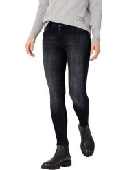 Timezone Dżinsy "Aleena" - Skinny fit - w kolorze czarnym rozmiar: W28/L32. Czarne jeansy Timezone, l, z aplikacjami, ze skóry, klasyczne. Za 87.81 zł.