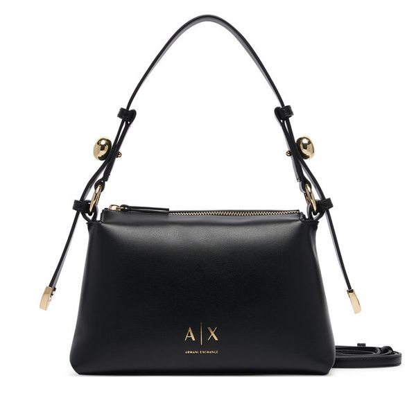 Torebka Armani Exchange. Czarne torebki klasyczne Armani Exchange, bez wzorów, klasyczne, bez dodatków. Za 614.99 zł.