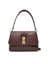 Tommy Hilfiger Torebka Soft Leather Conv Crossover AW0AW17638 Brązowy. Brązowe torebki klasyczne Tommy Hilfiger, bez wzorów, ze skóry, bez dodatków. Za 1,099.00 zł.