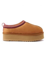 Mandel Botki "Ria" w kolorze jasnobrązowym rozmiar: 39. Brązowe botki Mandel, bez wzorów, z materiału, bez obcasa, bez zapięcia. Za 163.95 zł.