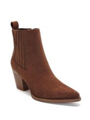 Sixth Sens Botki w kolorze jasnobrązowym na obcasie rozmiar: 39. Brązowe botki Sixth Sens, bez wzorów, eleganckie, bez obcasa, na obcasie, bez zapięcia. Za 184.95 zł.