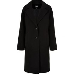 Płaszcz damski oversize Urban Classics. Czarne płaszcze Urban Classics, m, bez wzorów, z materiału, bez kaptura. Za 400.95 zł.
