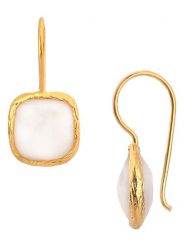 L'Atelier de Gaia Pozłacane kolczyki z kamieniem księżycowym rozmiar: onesize. Brązowe kolczyki L'Atelier de Gaia, z kamieniem księżycowym, pozłacane. Za 43.95 zł.