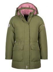 Trollkids Płaszcz puchowy "Alesund" w kolorze khaki rozmiar: 128. Brązowe płaszcze Trollkids, na zimę, m, bez wzorów, z puchu, bez kaptura. Za 334.60 zł.