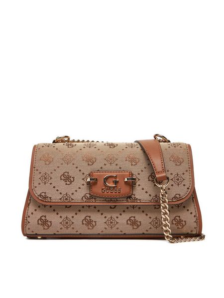 Guess Torebka HWJP96 54210 Beżowy. Brązowe torebki klasyczne Guess, z aplikacjami, z poliesteru, bez dodatków. Za 309.99 zł.