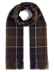 Barbour Szalik Kobiety Sztuczne włókno zielony, 48. Zielone szaliki i kominy Barbour, bez wzorów, z włókna, eleganckie. Za 299.95 zł.