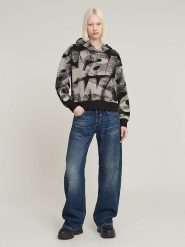 G-Star Bluza w kolorze beżowo-czarnym rozmiar: XS. Brązowe bluzy G-Star, xs, bez wzorów, z bawełny, retro, bez ramiączek, z kapturem. Za 209.82 zł.