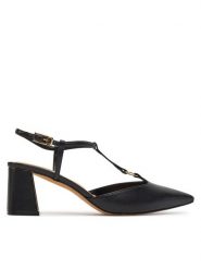 Aldo Sandały Crylla 13740365 Czarny. Czarne sandały Aldo, bez wzorów, ze skóry, bez obcasa, na słupku, bez zapięcia. Za 379.99 zł.