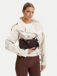 Guess Torebka Isobel Mini 00003059 27682 Brązowy. Brązowe torebki klasyczne Guess, z aplikacjami, ze skóry, bez dodatków. Za 639.99 zł.