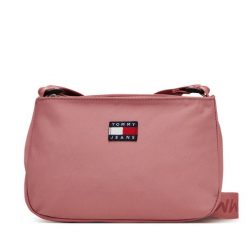 Torebka Tommy Jeans. Czerwone torebki klasyczne Tommy Jeans, bez wzorów, z jeansu, klasyczne, bez dodatków. Za 299.99 zł.