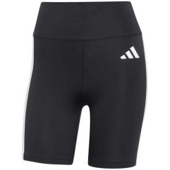 Krótkie legginsy Adidas OPT ESS 3S JD6536 czarne damskie. Czarne legginsy adidas, bez wzorów, z elastanu, krótkie. Za 196.10 zł.