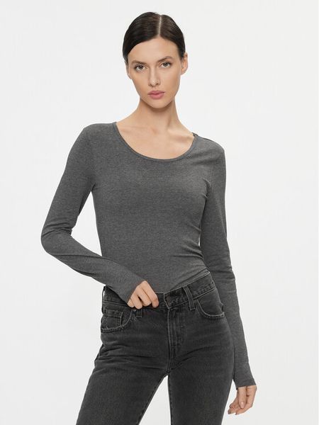 ONLY Bluzka 15204712 Szary Stretch Fit. Szare bluzki ONLY, xs, bez wzorów, z bawełny, bez kołnierzyka, bez ramiączek. Za 59.99 zł.