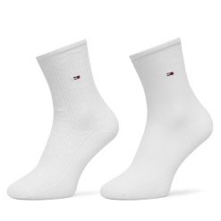 Skarpety długie Tommy Hilfiger. Białe skarpetki Tommy Hilfiger, bez wzorów. Za 59.99 zł.