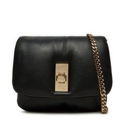 Torebka Tommy Hilfiger. Czarne kopertówki Tommy Hilfiger, bez wzorów, wizytowe, bez dodatków. Za 479.99 zł.