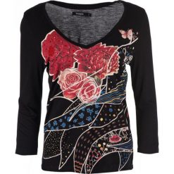 Desigual T-shirt damski Keppary XS czarny. Czarne t-shirty Desigual, xs, bez wzorów, bez kołnierzyka, bez ramiączek. W wyprzedaży za 176.00 zł.