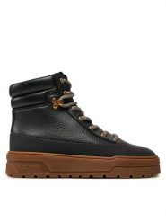 Pollini Botki SA21274G0LTH400A Czarny. Czarne botki Pollini, bez wzorów, ze skóry, bez obcasa, na płaskiej podeszwie, bez zapięcia. Za 1,599.00 zł.