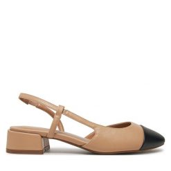 Sandały Call It Spring. Brązowe sandały Call it Spring, bez wzorów, bez obcasa, na słupku, bez zapięcia. Za 239.99 zł.