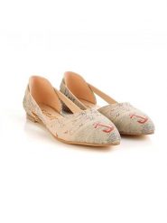 Goby Baleriny w kolorze beżowym ze wzorem rozmiar: 35. Brązowe baleriny Goby, bez wzorów, bez obcasa, bez zapięcia. Za 173.99 zł.