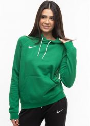 Bluza sportowa damska Nike Wmns Park 20 Fleece. Czarne bluzy z kapturem Nike, l, bez wzorów, z bawełny, z kapturem, na fitness i siłownię. Za 218.60 zł.