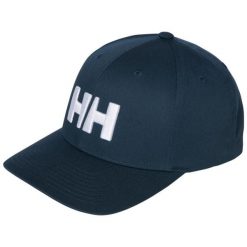 Czapka z daszkiem Helly Hansen Brand. Niebieskie czapki z daszkiem Helly Hansen, bez wzorów, z bawełny, klasyczne. Za 262.00 zł.