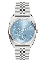 Liebeskind Chronograf w kolorze srebrno-błękitnym rozmiar: onesize. Szare, analogowe zegarki Liebeskind, ze stali. Za 440.28 zł.