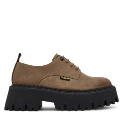 Półbuty G-Star. Brązowe półbuty wsuwane G-Star, bez wzorów, retro, bez obcasa, na płaskiej podeszwie. Za 223.99 zł.