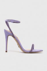 Steve Madden sandały Breslin kolor fioletowy SM11001738. Fioletowe sandały Steve Madden, bez wzorów, bez obcasa, na obcasie, bez zapięcia. Za 419.99 zł.