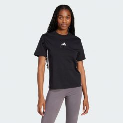 Koszulka Essentials 3-Stripes Cotton. Białe t-shirty sportowe adidas, xl, bez wzorów, z bawełny, bez ramiączek. Za 119.00 zł.
