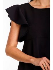 Awama Sukienka w kolorze czarnym rozmiar: XL. Czarne sukienki Awama, xl, bez wzorów, bez kołnierzyka, bez ramiączek, mini, rozkloszowane. Za 127.99 zł.