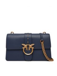 PINKO Torebka Love One Classic ST.CL Al 25-26 PLTT 105857 A0F1 Granatowy. Niebieskie listonoszki Pinko, bez wzorów, ze skóry, bez dodatków. Za 1,329.00 zł.