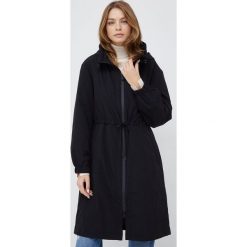 Sisley parka damska kolor czarny przejściowa. Czarne płaszcze Sisley, bez wzorów, z tkaniny, bez kaptura. W wyprzedaży za 529.99 zł.