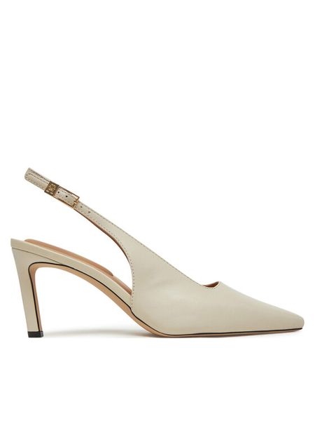 Tommy Hilfiger Szpilki Squared Toe FW0FW08636 Beżowy. Brązowe sandały Tommy Hilfiger, bez wzorów, ze skóry, bez obcasa, na szpilce, bez zapięcia. Za 339.99 zł.