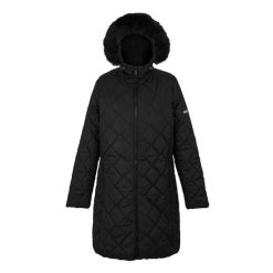 Parka Damska Ocieplana Fritha III. Czarne płaszcze Regatta, s, bez wzorów, sportowe, bez kaptura. Za 144.99 zł.