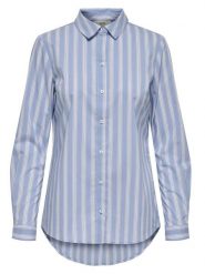 JDY Bluzka "Mio" w kolorze błękitnym rozmiar: 34. Niebieskie bluzki JDY, bez wzorów, z bawełny, bez kołnierzyka, bez ramiączek. Za 66.47 zł.