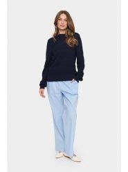 SAINT TROPEZ Sweter w kolorze granatowym rozmiar: XXL. Niebieskie swetry Saint Tropez, xxl, bez wzorów, bez ramiączek. Za 91.99 zł.