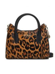 Guess Torebka HWLO75 29760 Beżowy. Brązowe torebki klasyczne Guess, z aplikacjami, ze skóry, bez dodatków. Za 379.99 zł.