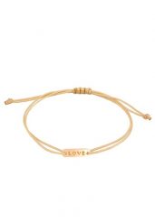 Elli Damska blaszka z napisem "Love" z pozłacanego srebra próby 925 Bransoletki 1 ct Damski. Żółte bransoletki Elli, pozłacane. Za 143.99 zł.