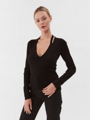 Guess Sweter W3BR30 Z2V42 Czarny Regular Fit. Czarne swetry Guess, xl, z aplikacjami, z syntetyku, bez ramiączek. Za 569.99 zł.